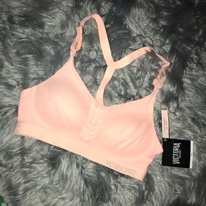 Peach sports bra